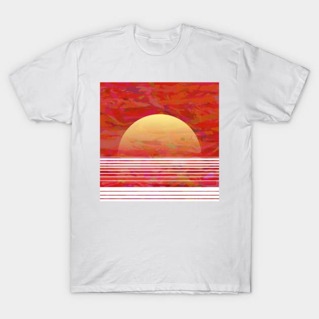 Sunset on the Sea T-Shirt by DANAROPER